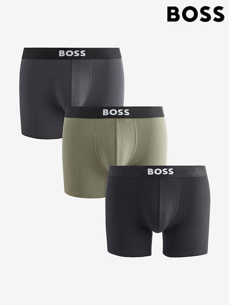 BOSS Black One Logo Boxers 3 Pack (H12566) | £45