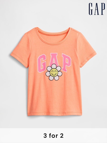 Gap Orange Graphic T-Shirt (H12637) | £10