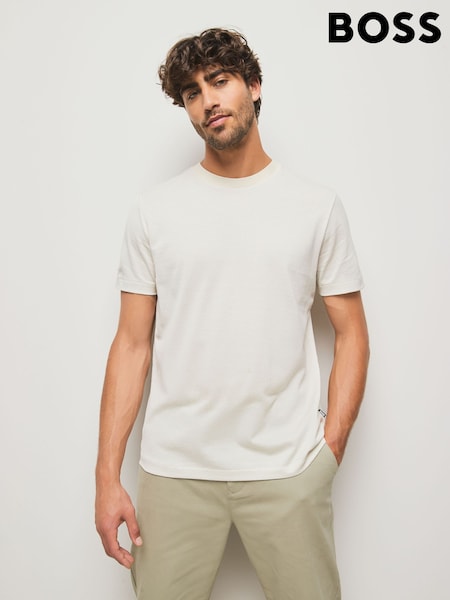 BOSS Beige Regular Fit Thompson T-Shirt (H12658) | £119