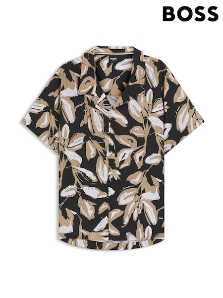 BOSS Light Green Relaxed Fit Printed Shirt (H12662) | £99