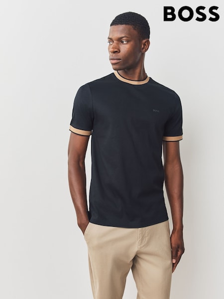 BOSS Black Regluar Fit Tessler Tipped T-Shirt (H12665) | £89