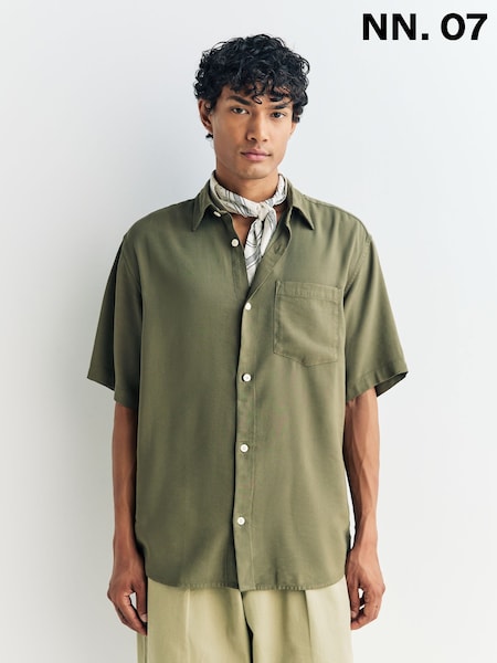 NN.07 Green Freddy  Short Sleeve Shirt (H12696) | £125
