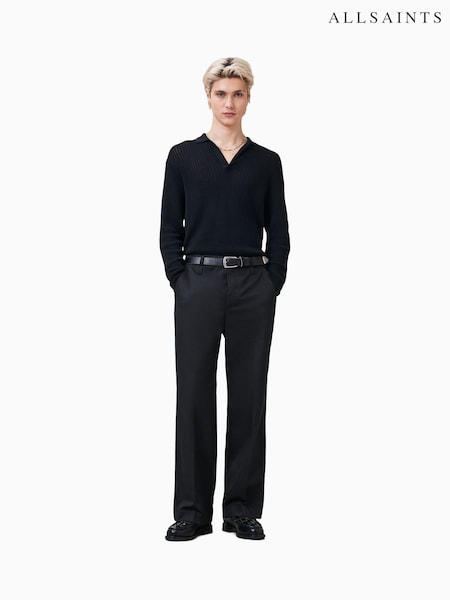 AllSaints Black Tanner Trousers (H12724) | £129