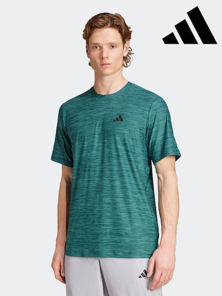adidas Green Train Essentials Stretch Training T-Shirt (H12851) | £23