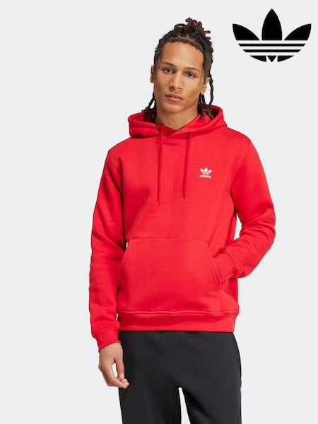 adidas Originals Red Trefoil Essentials Hoodie (H12859) | £50