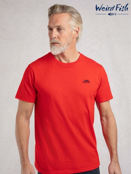 Weird Fish Red Fished Branded 100% Cotton T-Shirt (H12869) | £25