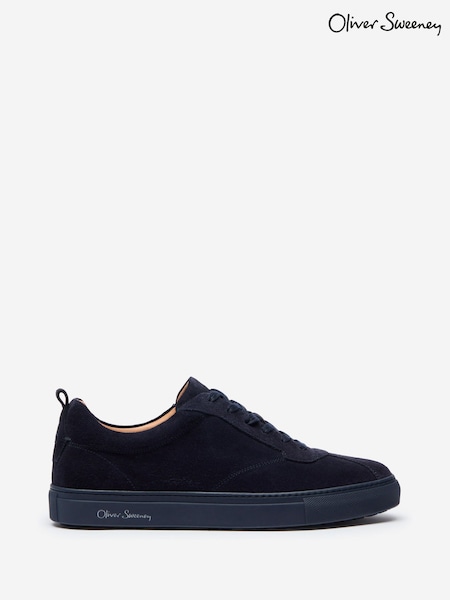 Oliver Sweeney Blue Calf Suede Retro Trainers (H12895) | £239