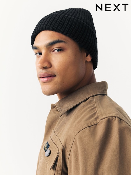 Black Beanie Hat (H12902) | £10
