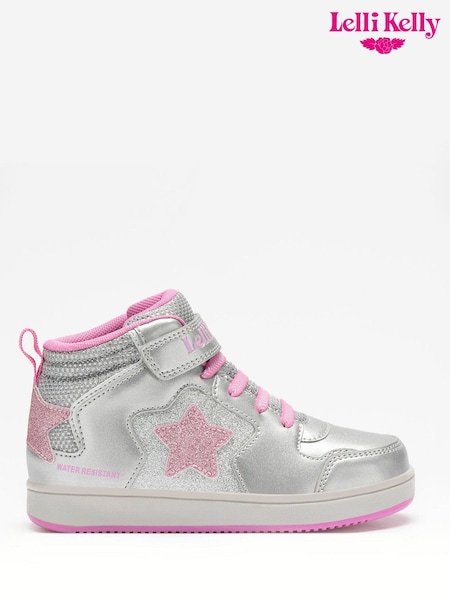 Lelli Kelly Silver Star Hi Top Trainers (H12966) | £50