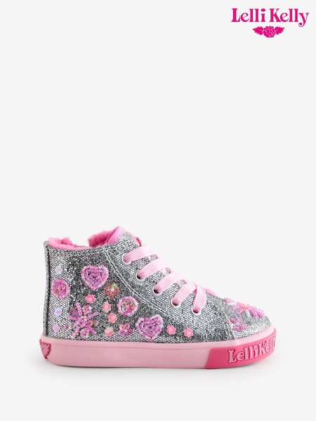 Lelli Kelly Flower Spark Hi Top Trainers (H12967) | £60