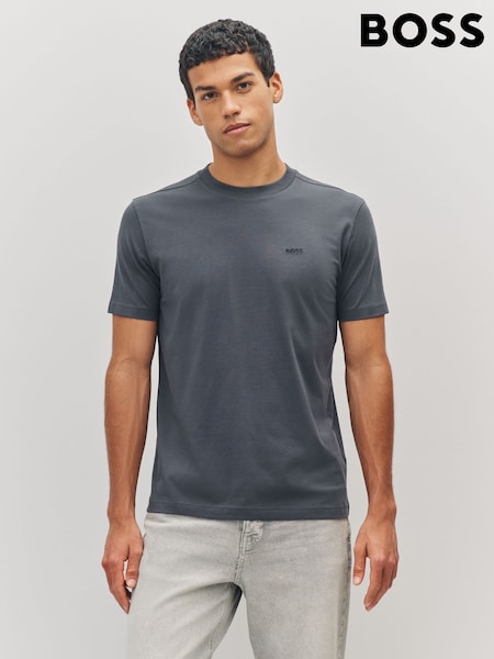 BOSS Dark Grey Regular Fit Logo T-Shirt (H12995) | £45