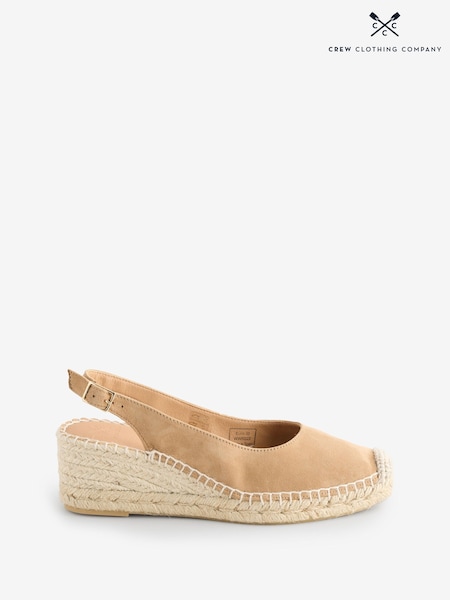 Crew Clothing Natural Slingback Espadrilles (H13026) | £69