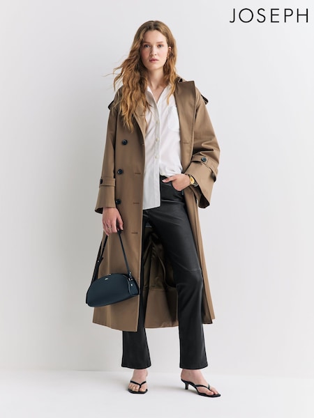 Joseph Black Leather Stretch Duke Joggers (H13042) | £1,125