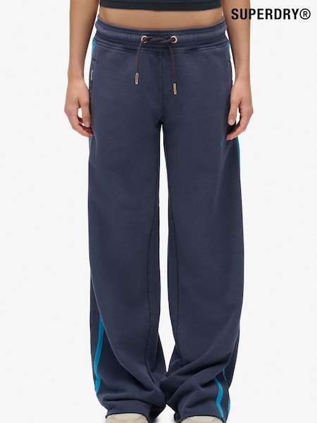 Superdry Blue Athletic Essentials Logo Straight Leg Joggers (H13235) | £50
