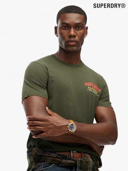 Superdry Green Mountain Relaxed T-Shirt (H13318) | £30