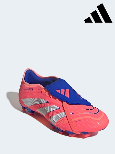adidas Coral/White Adult Predator Pro Fold-Over Tongue Multi Ground Boots (H13335) | £140