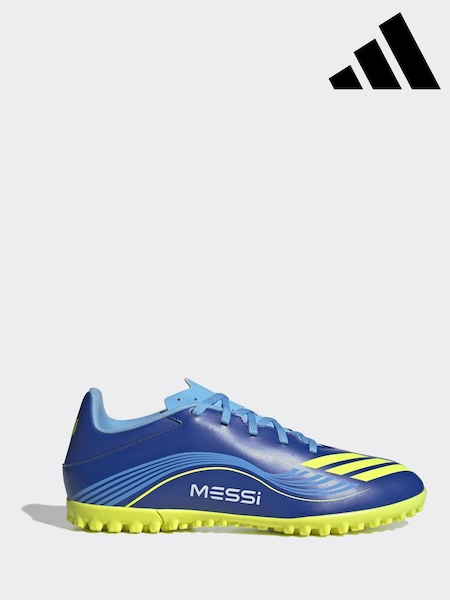 adidas Blue/Yellow Adult F50 Messi Club Turf Boots (H13336) | £55