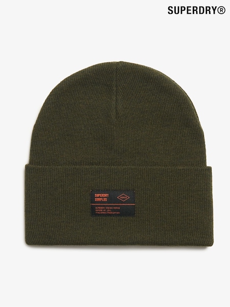 Superdry Green Surplus Knitted Beanie Hat (H13407) | £20
