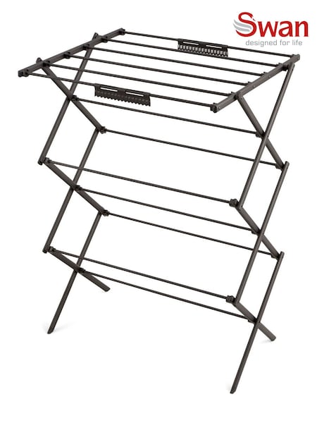 Swan Black Stealth Ultra Compact 3 tier Airer (H13441) | £30