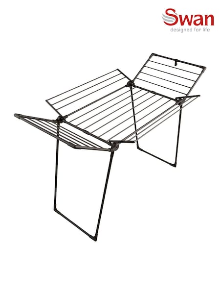 Swan Black Stealth Multi Wing Airer (H13442) | £50