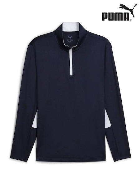 Puma Blue Mens Pure 2.0 Golf Quarter-Zip Top (H13571) | £60