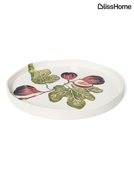BlissHome Olive Green Fig Round Tray (H13734) | £80