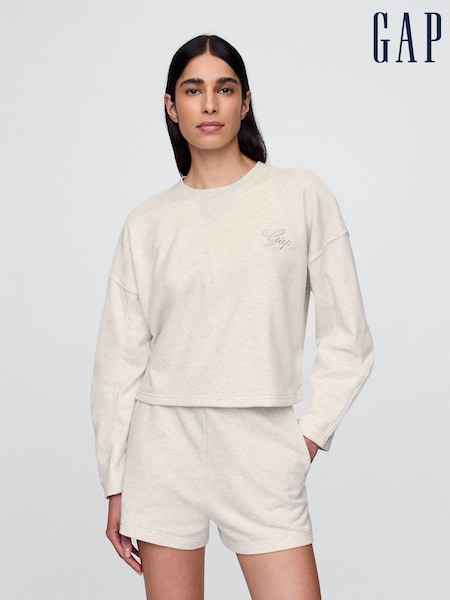 Gap Neutral VintageSoft Oversized Logo Sweatshirt (H13870) | £35
