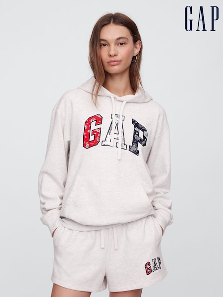 Gap Grey Pullover Relaxed Logo Hoodie (H13880) | £40