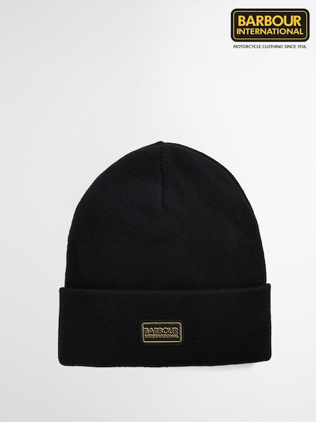 Barbour® International Black Sensor Legacy Beanie Hat (H14026) | £25
