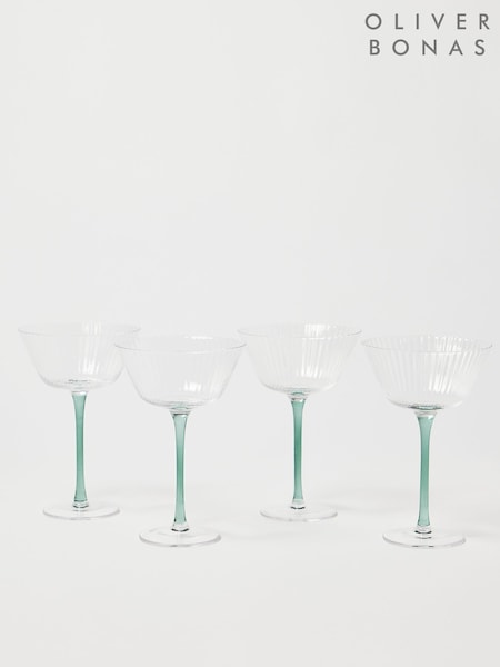 Oliver Bonas Grey Set of Four La Petite Cocktail Glasses (H14145) | £30