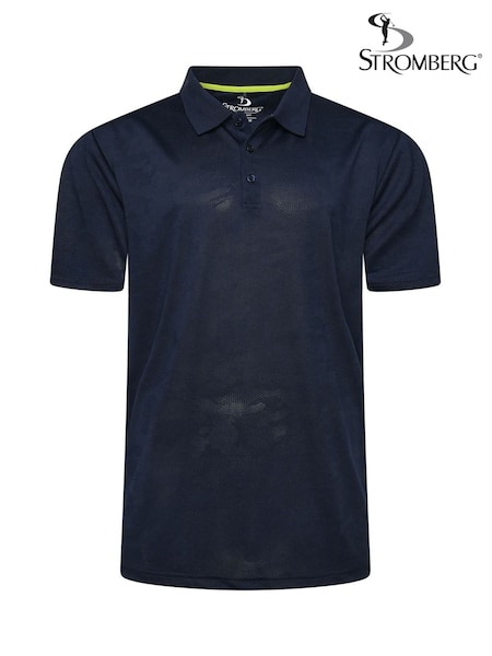 Stromberg Mens Blue Abbeydale Golf Polo Shirt (H14158) | £35