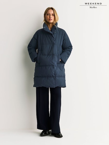 Weekend MaxMara Blue TENUTA Quilted Coat (H14204) | £505