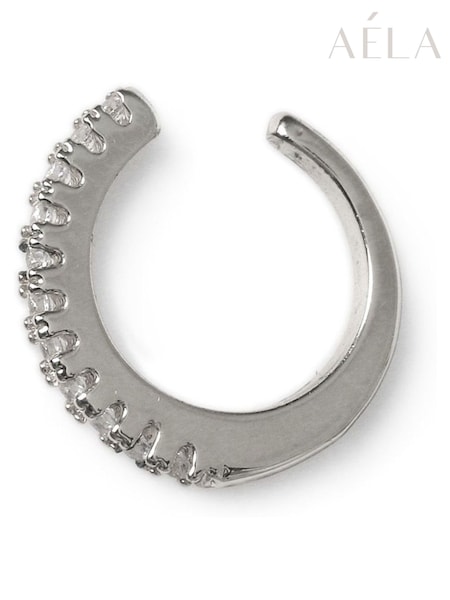 Aela Silver Tone Cubic Zirconia Ear Cuff (H14232) | £22.50