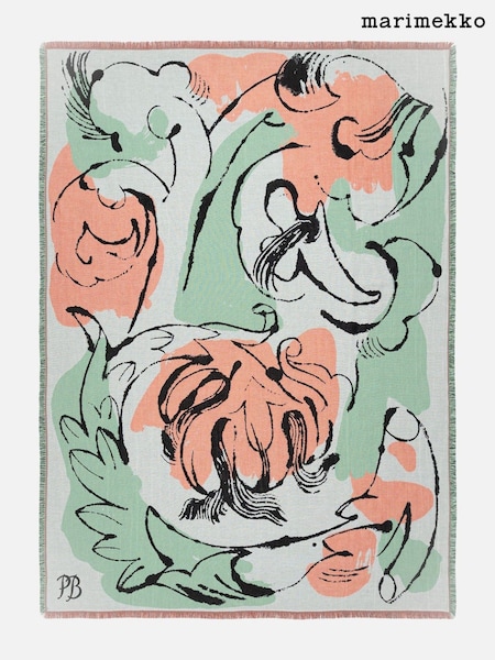 Marimekko Blue Vildstjälk Art Throw (H14281) | £140