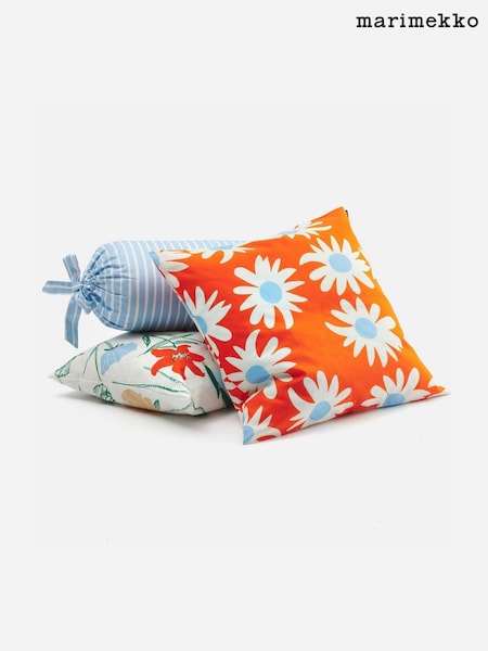 Marimekko Orange Rakastaa Ei Rakasta Cushion Cover (H14282) | £35