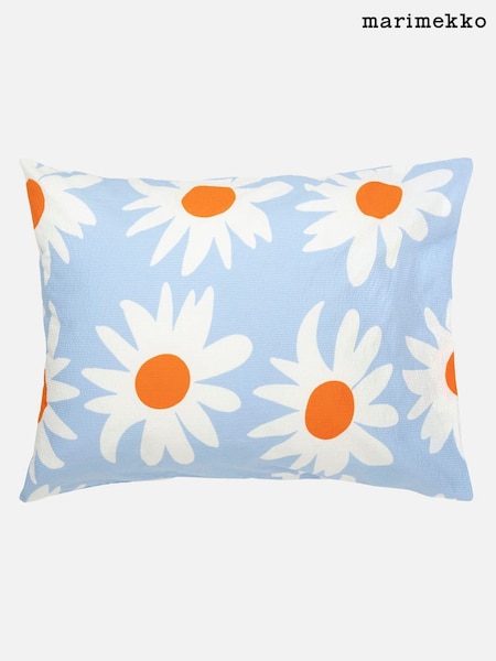 Marimekko Blue Rakastaa Ei Rakasta Pillow Case (H14291) | £28