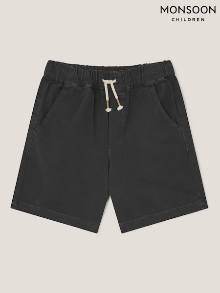 Monsoon Black Drawstring Pull-On Shorts (H14394) | £22 - £24
