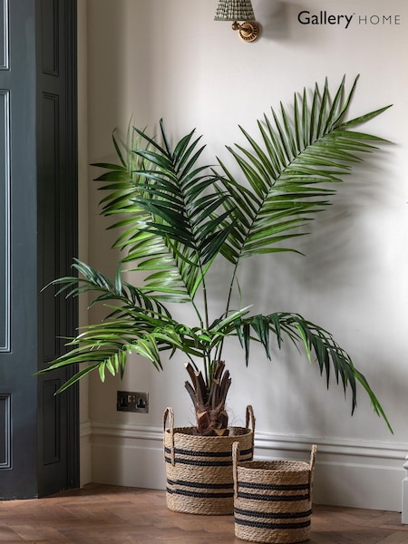 Gallery Home Green Large Faux Potted King Kentia Palm Tree (H14648) | £108