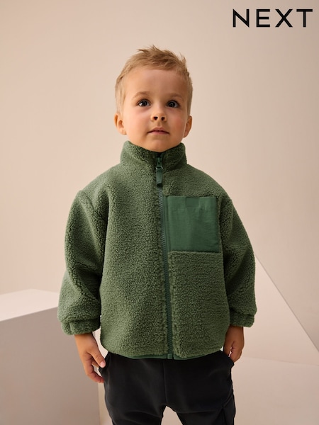 Minerals Plain Funnel Neck Fleece Zip Through (3mths-7yrs) (H14703) | £16 - £20