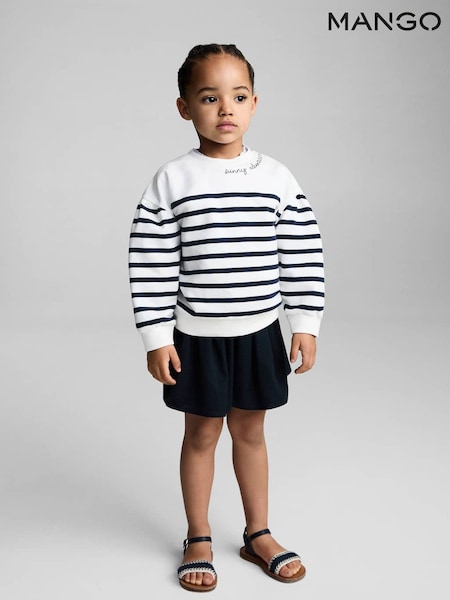Mango Blue Stripe Sweatshirt (H14740) | £15