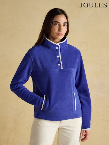 Joules Blue Funnel Neck Fleece (H14760) | £65