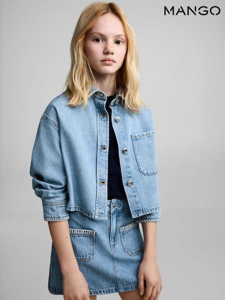 Mango Blue Denim Skirt (H14785) | £20