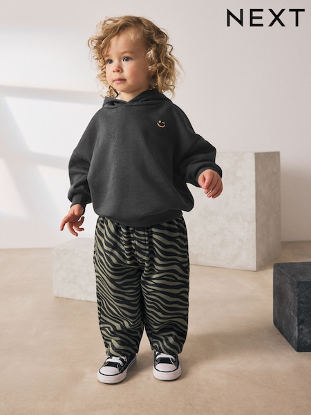 Charcoal Grey Hoodie And Joggers Set (3mths-7yrs) (H14855) | £17 - £21