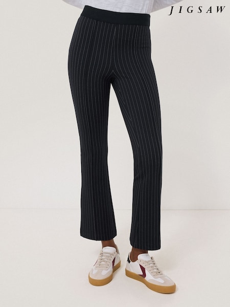 Jigsaw Blue Ponte Kickflare Trousers (H14899) | £99