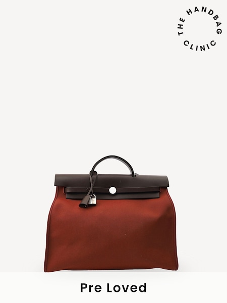 Hermes Red Herbag Zip 39 Tote Bag in Rouge (H15040) | £2,450