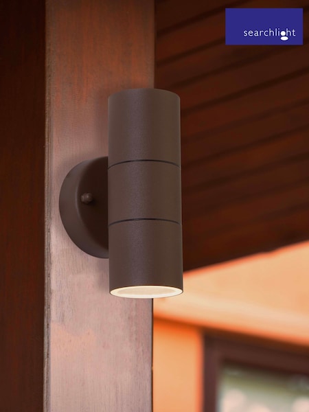 Searchlight Brown Liberty Outdoor Wall Light (H15072) | £26