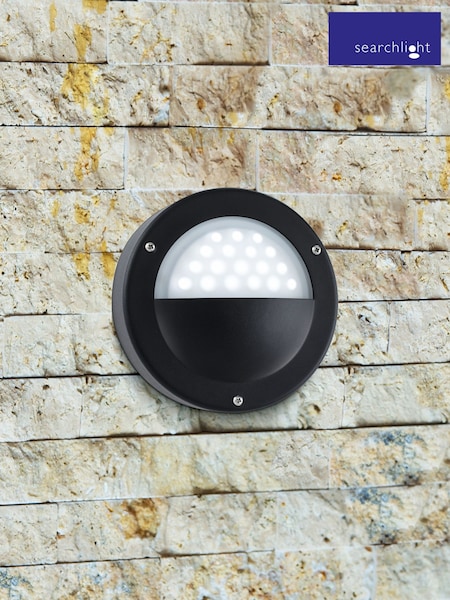 Searchlight Black Nova LED Outdoor Flush Wall Light (H15074) | £32