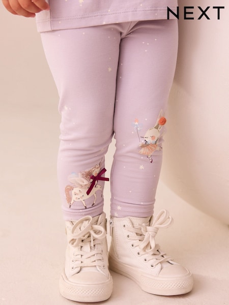 Lilac Purple Embellished Leggings (3mths-7yrs) (H15079) | £6 - £8