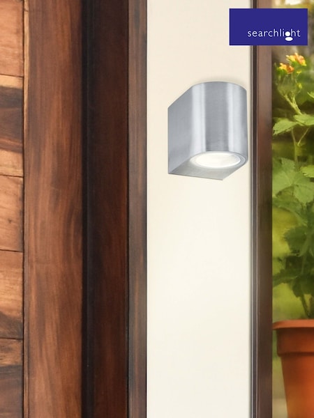 Searchlight Silver Imola Outdoor Wall Light (H15090) | £20
