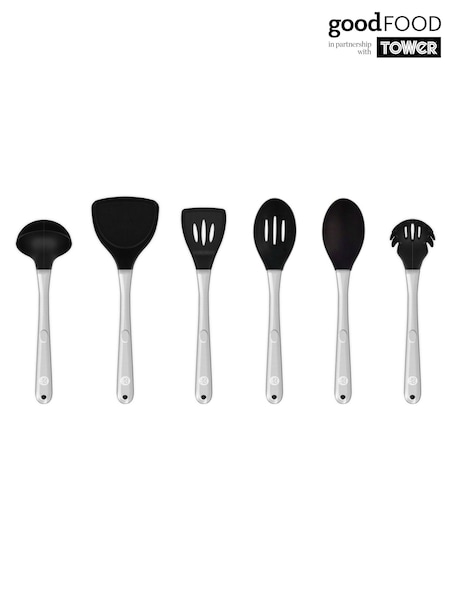 Good Food 6 Piece Black Utensil Set (H15143) | £50